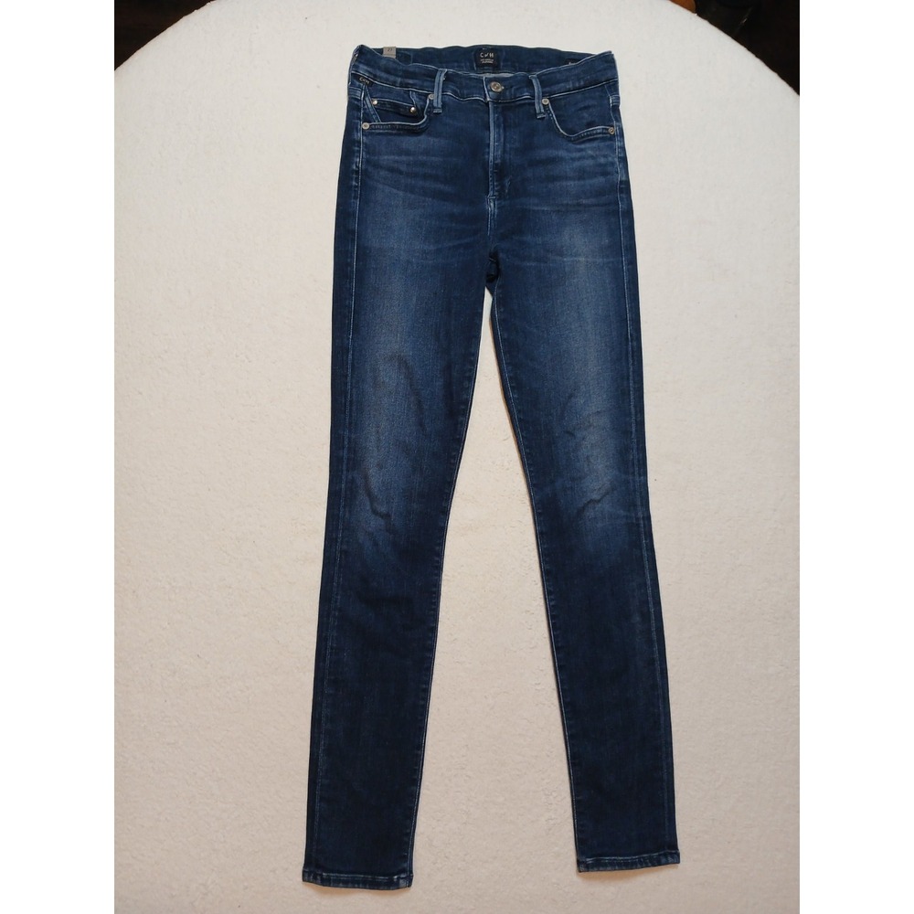 Citizens of Humanity Rocket High Rise Skinny Jeans Dark Wash Blue Size 27 EUC